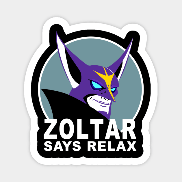 Zoltar Says Relax Sticker by Nerdology